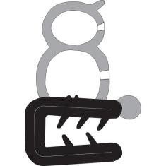 Borracha Da Porta Original De Caminhão D20 Após 85 F103 - Uniflex