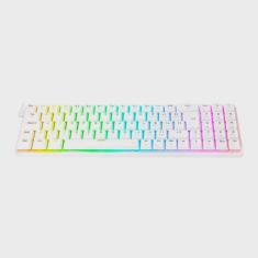 Teclado mecanico gamer ashe rgb switch blue redragon K626-KB-W branco