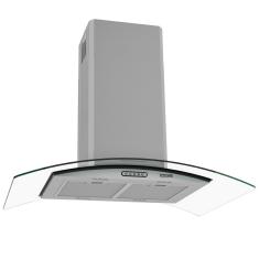 Coifa Ilha Nardelli Vidro Curvo 90 cm Inox CIVC