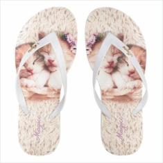Chinelo Pet Feminino Gatinhos Magicc Bolsas-Feminino