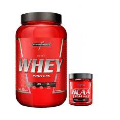 Combo Suplemento em Pó Nutri whey Protein Isolado Concentrado + Bcaa - Integralmedica-Unissex