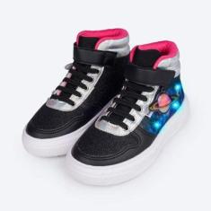 TÊNIS INFANTIL MENINA  LED PAMPILI REF:736008 25/33-Feminino