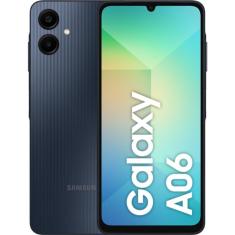 Smartphone Samsung Galaxy A06 128GB 4GB RAM Tela 6,7" Câmera Traseira 50+2MP Frontal 8MP - Azul Escuro