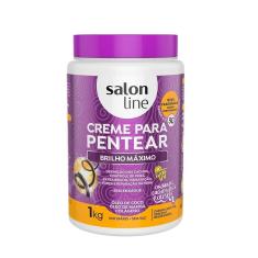 Creme Para Pentear Salon Line Brilho Máximo 1Kg