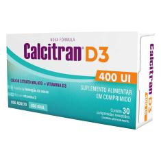 Calcitran D3 400UI 30 comprimidos FQM 30 Comprimidos