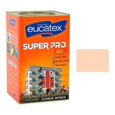 Tinta Acrilica Pessego Semi Brilho Super Pro Eucatex 18Lt
