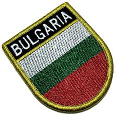 BP0204EV 01 Bandeira Bulgaria Patch Bordada Fecho Contato
