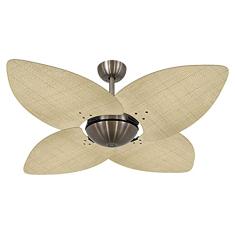 Ventilador de Teto Volare Bronze Office Dunamis Palmae Natural 127V