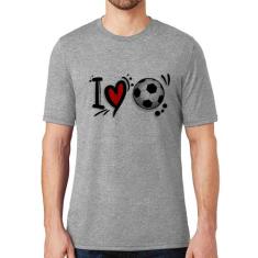 Camiseta I Love Futebol - Foca Na Moda