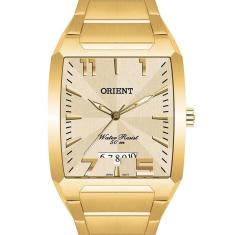 Relógio Orient Masculino Quadrado Dourado Ggss1007 C2kx