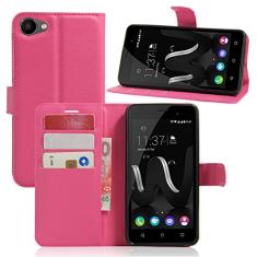 Capa para WIKO JERRY Capa carteira de couro flip para WIKO JERRY Capa de proteção de telefone A capa com design simplificado