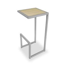 Banqueta Banco Alto Rochester Cozinha Área Gourmet Prata e Jade - Genu