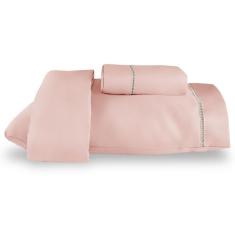 Roupa de Cama Casal Suavit 400 Fios 03 Peças  - Borda Bordados Enxovai