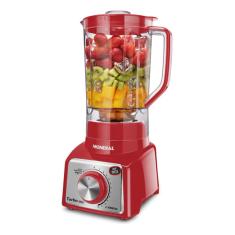 Liquidificador L-1000 Ri Turbo Inox Mondial 1000w Vermelho 220v L-1000 Bl