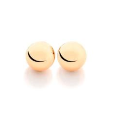 Brinco Bola Lisa 8 Mm  Folheado A Ouro 18k Rommanel 520470