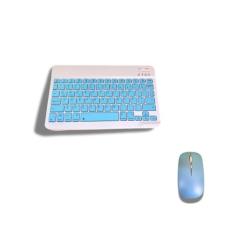 Teclado Com Mouse Recarregável Bluetooth Sem Fio Coloridos Wireless - 
