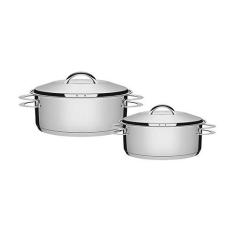 Jogo 2 Panelas Inox Fundo Triplo Linha Solar Tramontina