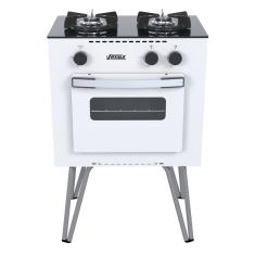 Fogão Portátil 2 Bocas Venax Mini Cook GLP Branco