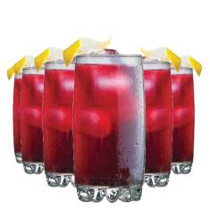 Ruvolo, Jogo de Copo Riviera Long Drink, Copo de Vidro 6 pcs 385ml