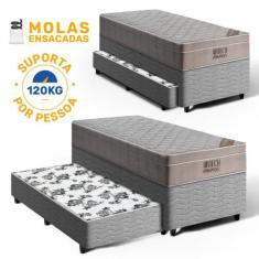 Cama Box com Colchão Ortobom de Molas Ensacadas AirTech SpringPocket A
