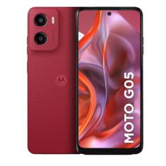 Smartphone Moto G05 4g Tela 6,7 Hd+ 256GB Motorola Vermelho Bivolt