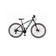  Bicicleta Aro 29 Ksw Xlt 24v Freio a Disco Garfo Com Suspensão Mtb 29 Alumínio Pneu com Faixa Bege - Preto\Azul