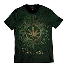 Camiseta Cannabis Marijuana Erva Verde