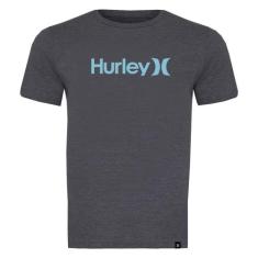 Camiseta Plus Size Hurley Oeo Solid Mescla Escuro
