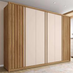 guarda-roupa casal sevilha 6 pt 6 gv buriti e off white