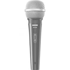 Microfone De Mão Multifuncional Com Fio Sv100 Preto Shure