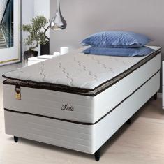 Cama Box Solteiro Hellen Malta Linho com Molas Ensacadas e Espuma D26 66x88x188cm - Bege