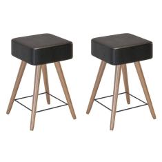 Kit 2 Banco Banqueta Rio Baixa 50cm Couríssimo - Salaone 