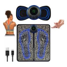 Kit Massagem Personalizado: Tapete e Mini Massageador Borboleta EMS pa