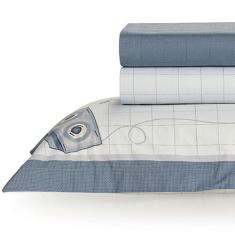 Jogo de Cama Solteiro Infantil Karsten Percal 200 Fios 100% Algodão Do