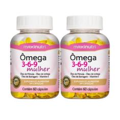 Kit 2 Ômega 3-6-9 Mulher 60 Capsulas Maxinutri
