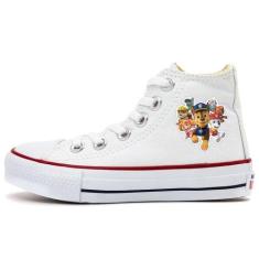 Tênis Patrulha Canina Infantil Desenho Animado - Vinis Store, Branco, 