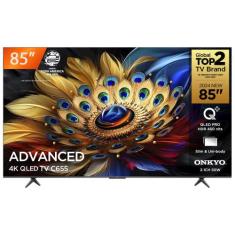 Smart TV QLED 85 Google TV Ultra HD 4K TCL C655 Comando de Voz HDR10 1