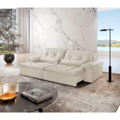 Sofá Parma Linho 02 Módulos De 90cm B25cm Meu Sofá Online A302 Linho Branco