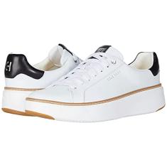 Cole Haan Grandpro Topspin Tênis feminino, Couro marfim/preto, 38