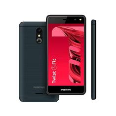 Smartphone Positivo Twist 3 Fit: 32GB 5'' 5MP Android Oreo Go - Grafite. Acompanha película e capa de proteção.