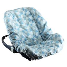 Capa de Bebê Conforto 100% Algodão - Losango Azul