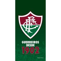 Toalha de Banho Praia e Piscina Brasão Fluminense Licenciado Times Buettner Veludo Estampada