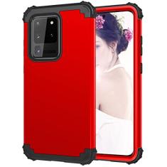 Projetado para Galaxy S20 Ultra 6,9 "Caso, três em um TPU+PC Caso de proteção Silicone Ultra Slim Slim Chefe de Proteção à prova de choque, Proteção de gota de nível militar, capa de telefone protetor