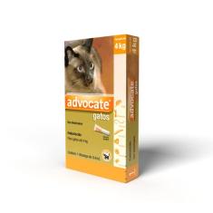 Antipulgas Advocate Bayer para Gatos de até 4kg - 1 Bisnaga de 0,4ml