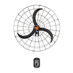 Ventilador de Parede Fixo 100cm Goar Metal Preto Trifásico 220/380v