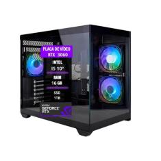 Computador Pc Gamer I5 10 16GB RAM RTX 3060 12GB SSD1TB - Thargon