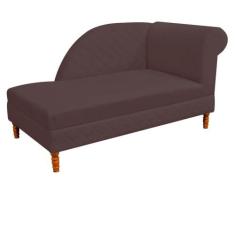 Recamier  Decorativa  Judi Pé em Madeira  2 Lugares Sala de Estar Rece