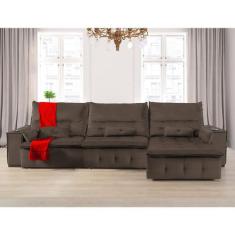 Sofá Fusion 3.30m Elétrico com USB e Vibro Massagem - Sofisticato, mar