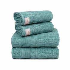 Jogo Toalha De Banho 4 Peças Sonata Fio Penteado Appel Netuno