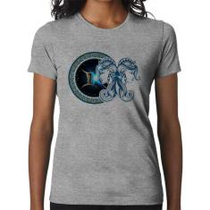 Baby Look Signo Gêmeos Astrologia - Foca na Moda, Cinza, P